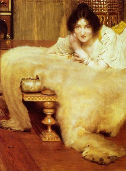 A Listener by Sir Lawrence Alma-tadema