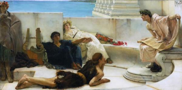A Reading From Homer by Sir Lawrence Alma-tadema