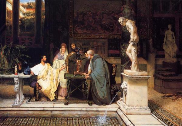 A Roman Art Lover by Sir Lawrence Alma-tadema
