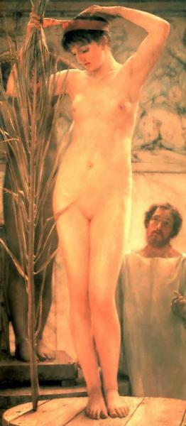 A Sculptor's Model by Sir Lawrence Alma-tadema