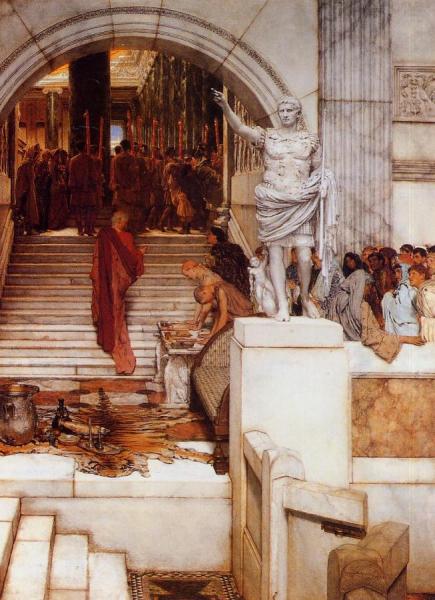 After The Audience by Sir Lawrence Alma-tadema
