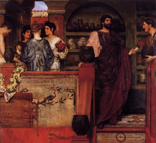 Hadrian Visiting A Romano-british Pottery by Sir Lawrence Alma-tadema