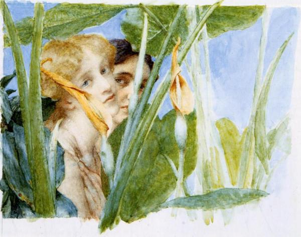 In Beauty's Bloom (unfinished) by Sir Lawrence Alma-tadema