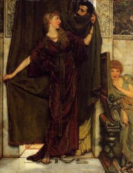 Not At Home by Sir Lawrence Alma-tadema