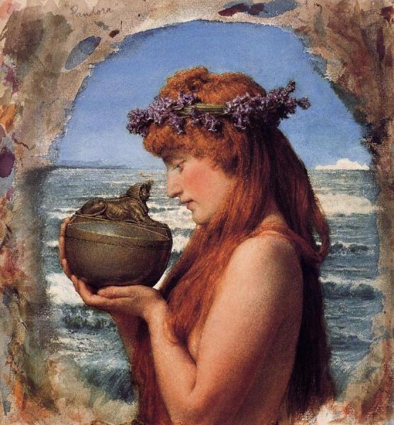 Pandora by Sir Lawrence Alma-tadema