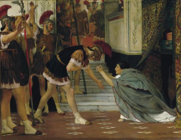 Proclaiming Claudius Emperor by Sir Lawrence Alma-tadema
