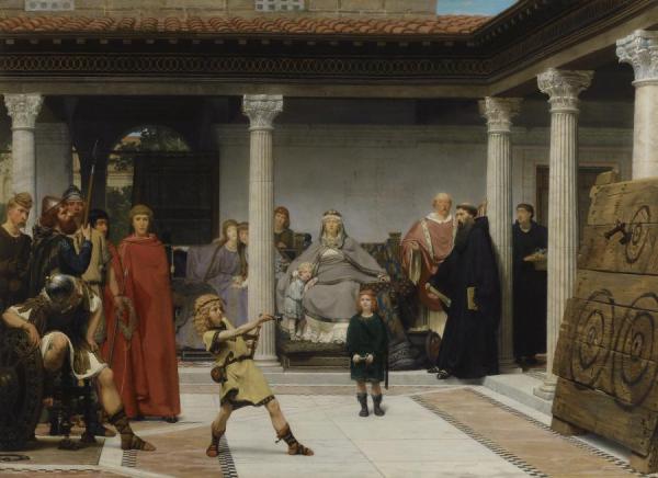 School Of Vengeance,training Of Clotilde's Sons by Sir Lawrence Alma-tadema