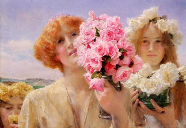 Summer Offering by Sir Lawrence Alma-tadema