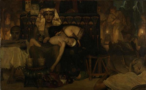 The Death Of The Pharaoh's Firstborn Son by Sir Lawrence Alma-tadema