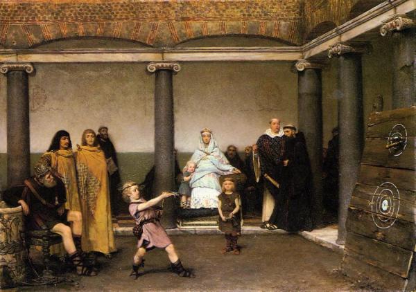 The Education Of The Children Of Clovis by Sir Lawrence Alma-tadema