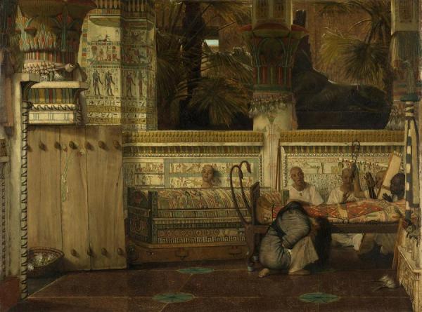 The Egyptian Widow by Sir Lawrence Alma-tadema