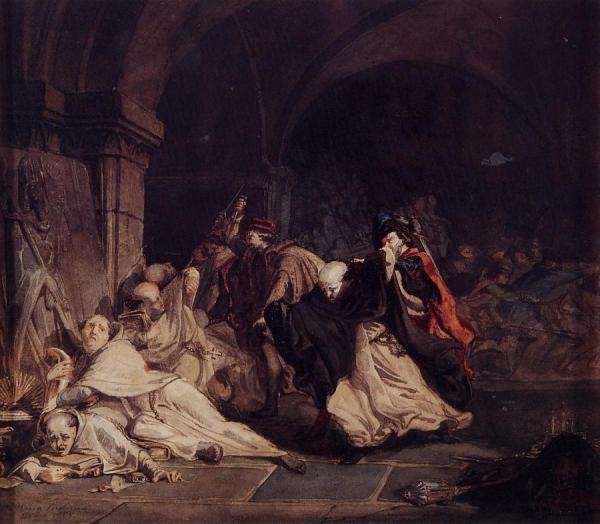 The Massacre Of The Monks Of Tamond by Sir Lawrence Alma-tadema
