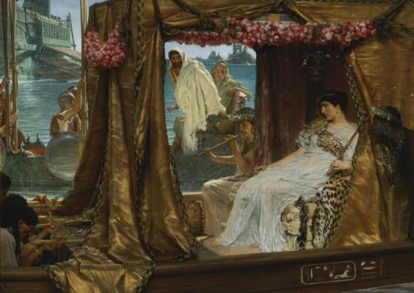 The Meeting Of Antony And Cleopatraa by Sir Lawrence Alma-tadema