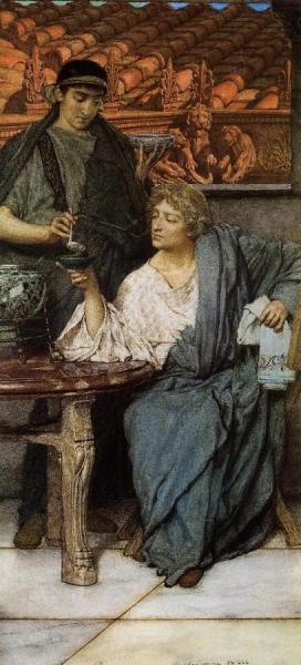The Roman Wine Tasters by Sir Lawrence Alma-tadema