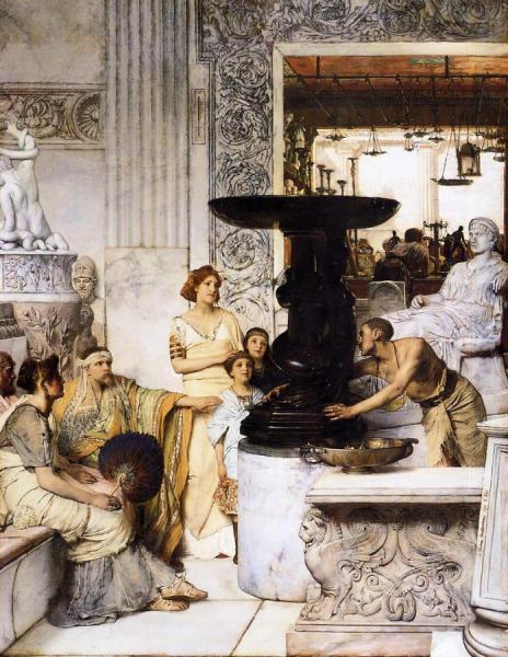 The Sculpture Gallery by Sir Lawrence Alma-tadema