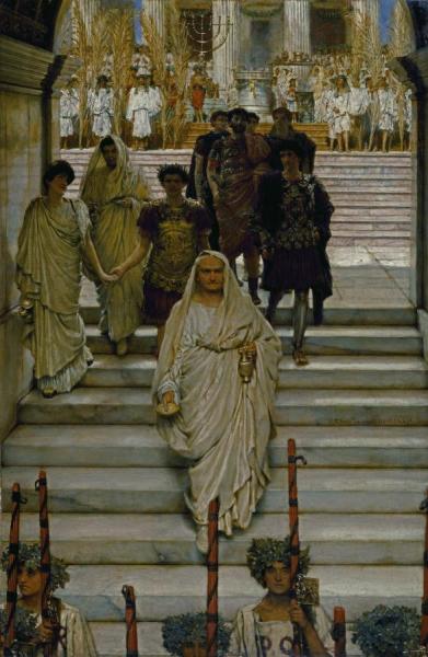 The Triumph Of Titus:the Flavians by Sir Lawrence Alma-tadema