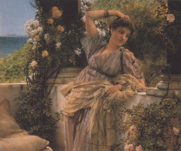 Thou Rose Of All Roses by Sir Lawrence Alma-tadema