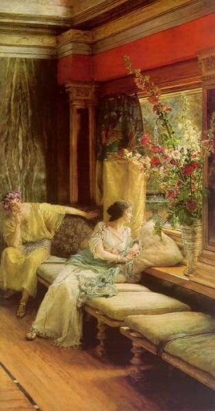 Vain Courtship by Sir Lawrence Alma-tadema