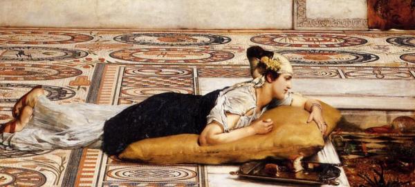 Water Pets by Sir Lawrence Alma-tadema