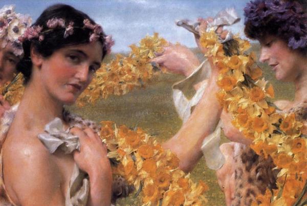 When Flowers Return by Sir Lawrence Alma-tadema