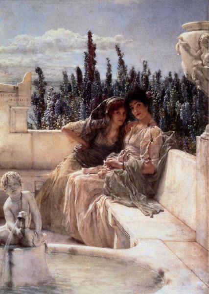 Whispering Noon by Sir Lawrence Alma-tadema
