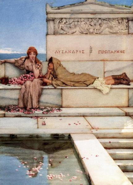 Xanthe And Phaon by Sir Lawrence Alma-tadema