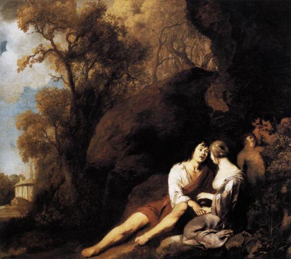 Amorous Couple In A Landscape by Sir Peter Lely