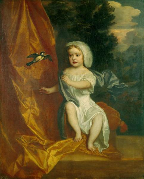 Queen Anne (1665-1714) When A Child by Sir Peter Lely