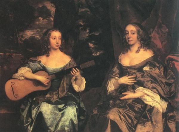 Two Ladies Of The Lake Family by Sir Peter Lely