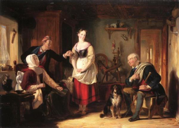 The Ballad Of Old Robin Gray by Sir William Allan