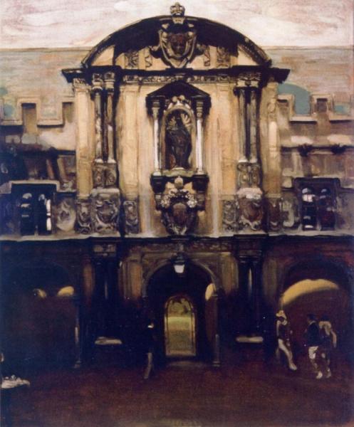 Canterbury Gate, St John's College, Oxford by Sir William Nicholson Oil Painting Reproductions