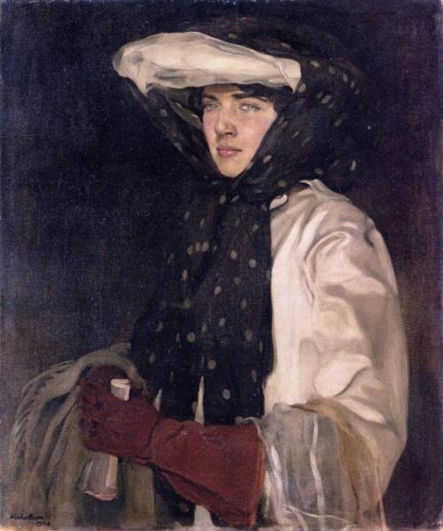 Sir William Nicholson The Beautiful Motorist (miss Sylvia Bristowe)
