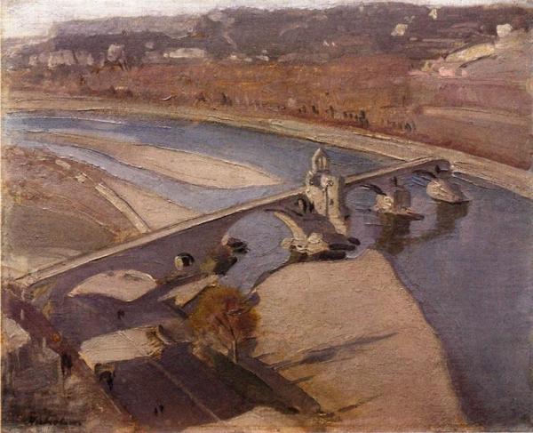 The Bridge, Avignon by Sir William Nicholson