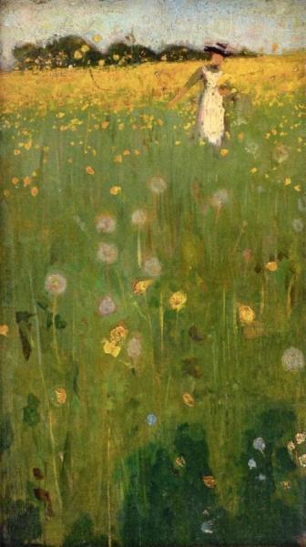 Sir William Nicholson The Dandelion Field