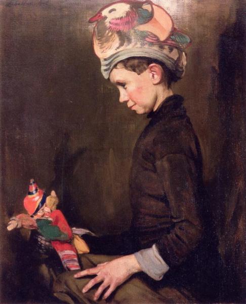 The Paper Cap by Sir William Nicholson Oil Painting Reproductions