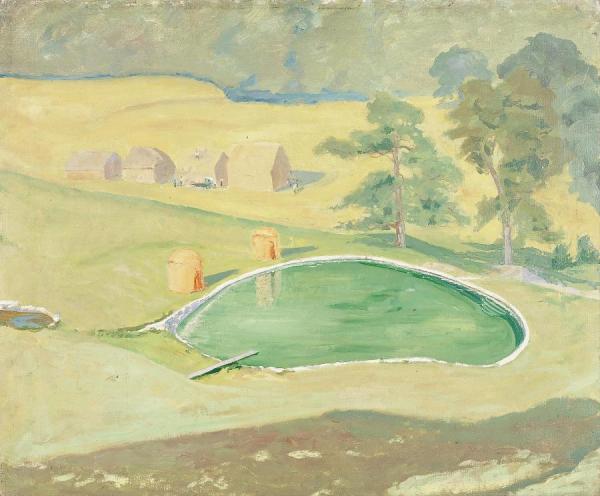 Sir William Nicholson The Swimming Pool At Chartwell,1935