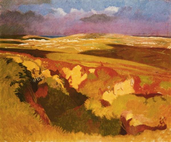 A View From The Old British Trenches by Sir William Orpen