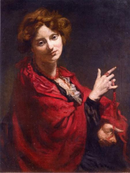 Anita Bartle, The Red Shawl by Sir William Orpen