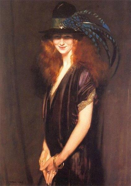 Bridgit - A Picture Of Miss Elvery by Sir William Orpen