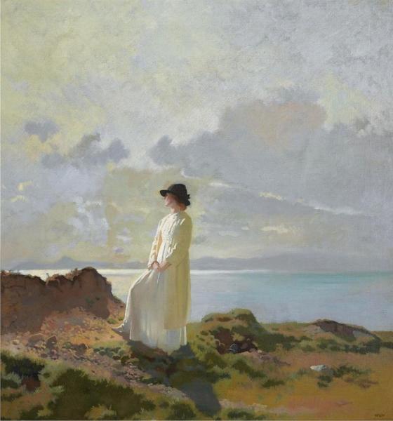 In The Cliffs, Dublin Bay, Morning by Sir William Orpen