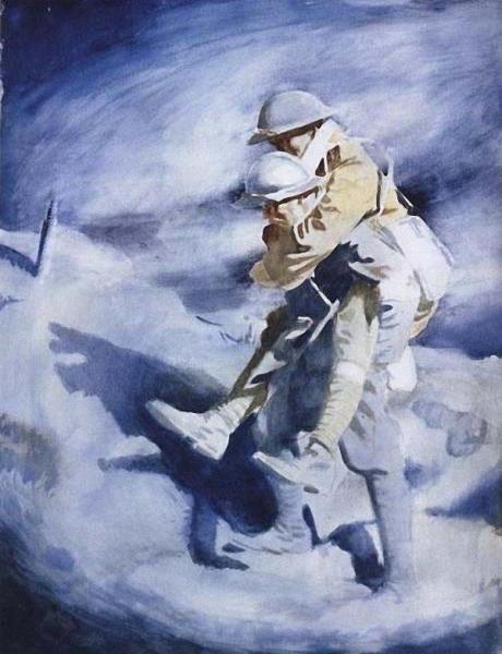 Poilu And Tommy by Sir William Orpen Oil Painting Reproductions
