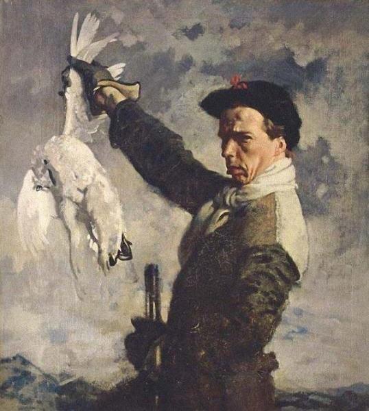 Self-portrait. The Dead Ptarmigan by Sir William Orpen