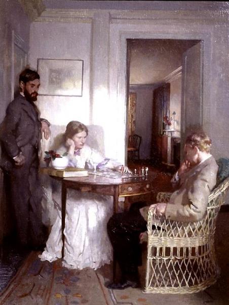 The Chess Players by Sir William Orpen