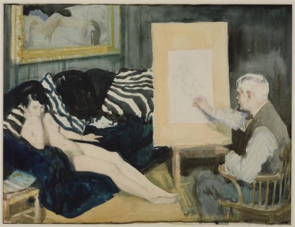The Model by Sir William Orpen Oil Painting Reproductions