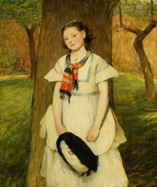 A Girl In A Muslin Dress by Sir William Quiller Orchardson