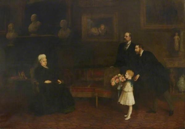 Four Generations: Queen Victoria And Her Descendants by Sir William Quiller Orchardson Oil Painting Reproductions