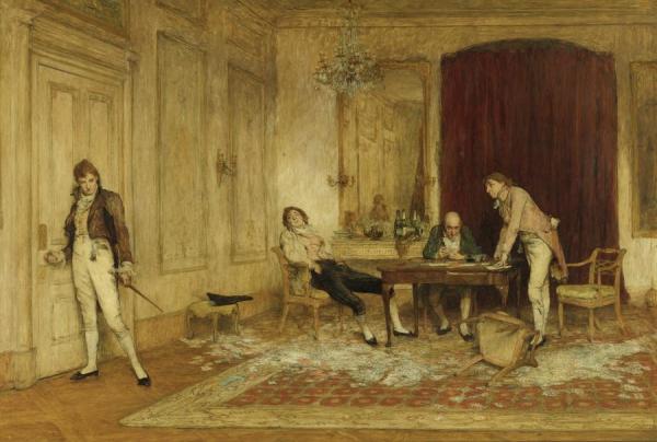 Hard Hit by Sir William Quiller Orchardson