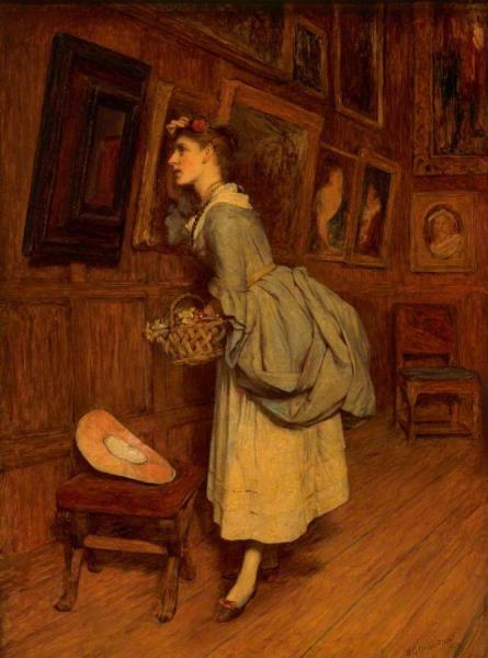 In The Picture Gallery by Sir William Quiller Orchardson