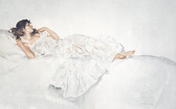 A Study In White by Sir William Russell Flint