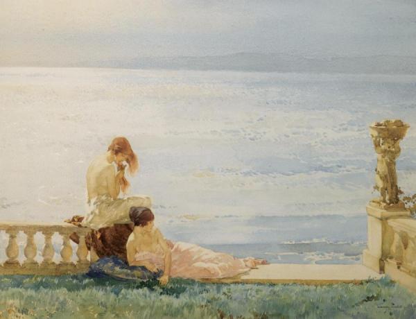 After The Morning Swim by Sir William Russell Flint